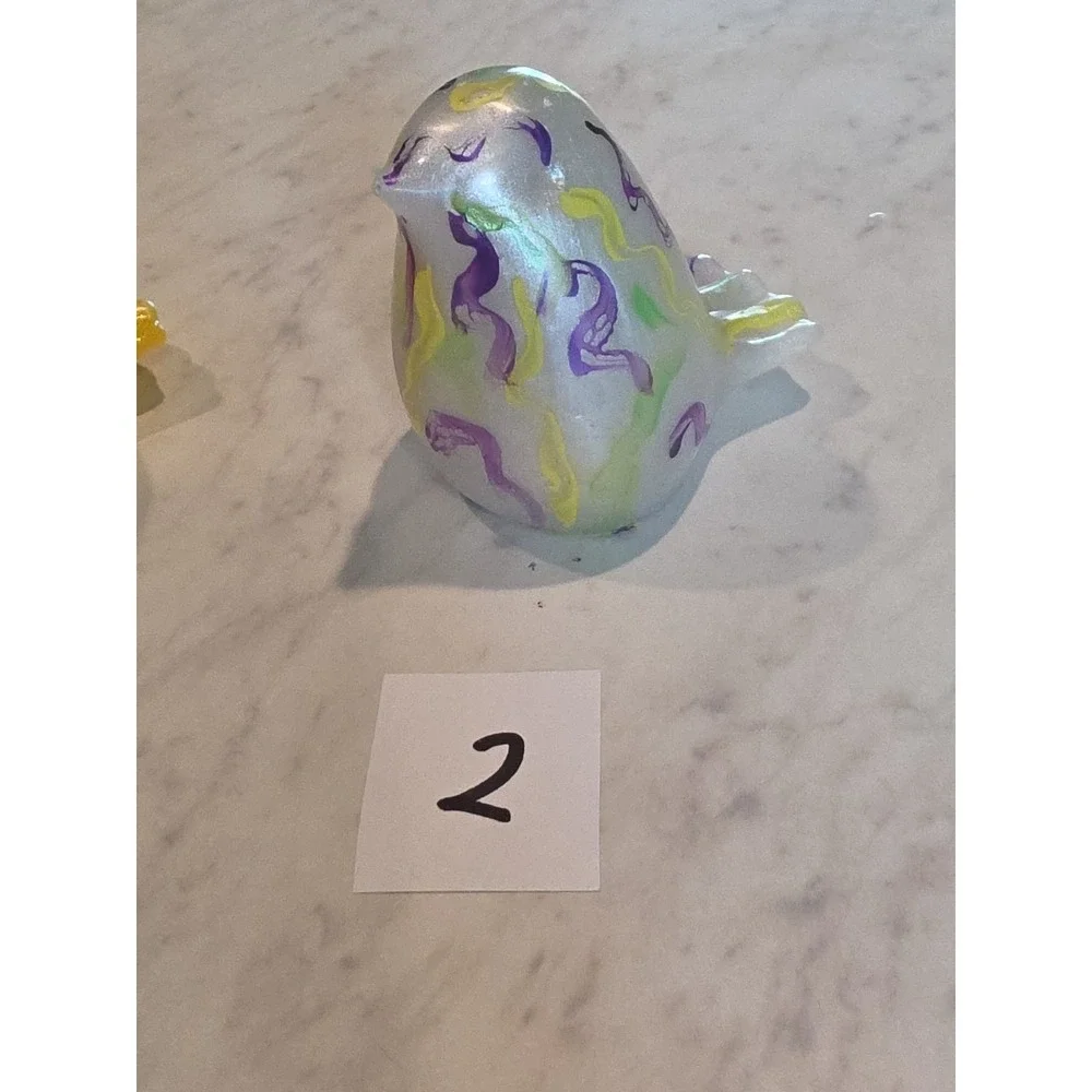 Handmade Resin Worry Birds
